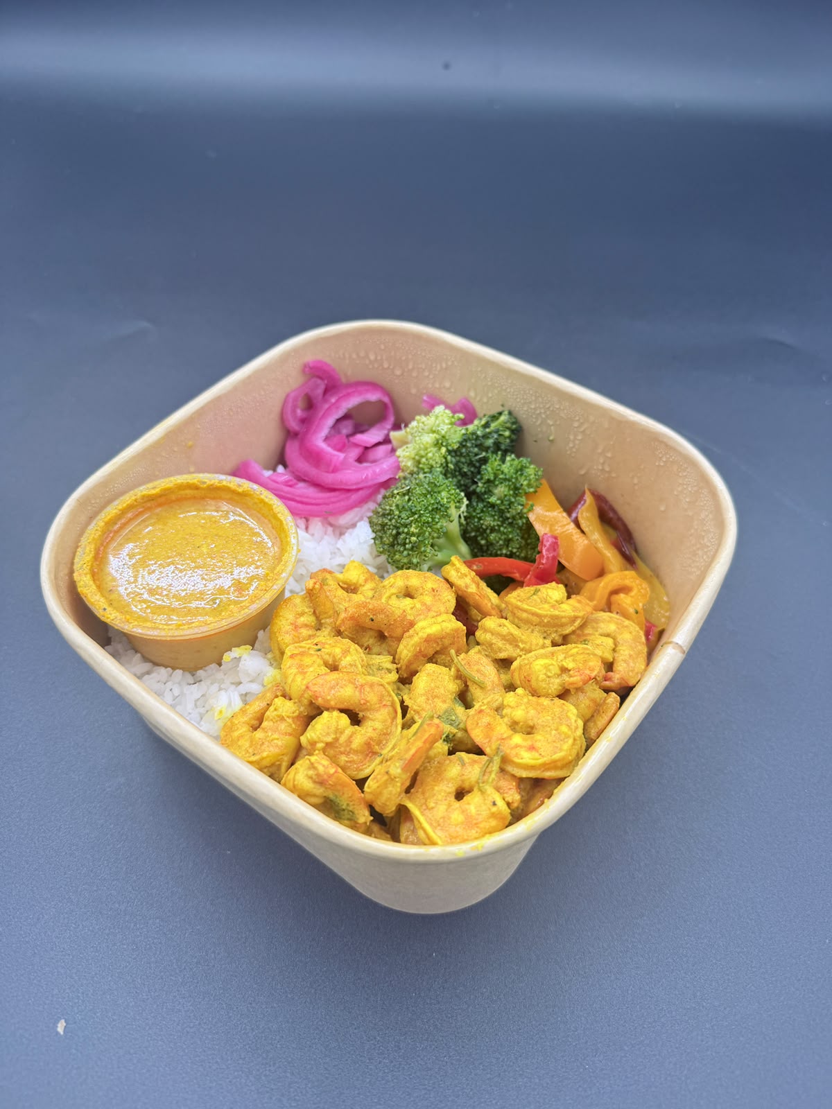 Coconut Prawn Curry Bowl